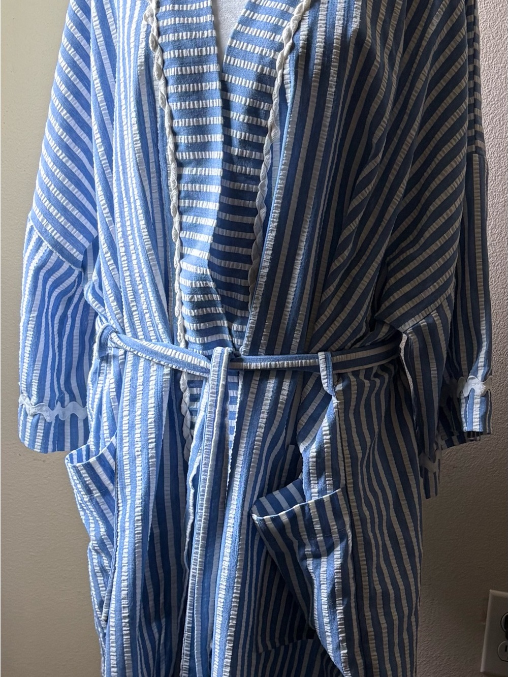 VTG Saks Fifth Avenue x Robes of California Striped Robe OS